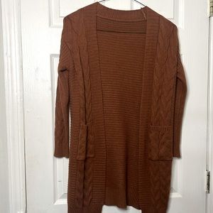 brown cardigan size S